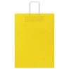 Sacs en papier 250 pcs avec poignées jaune 32x17x44 cm 