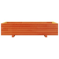 Jardinière cire marron 110x60x26,5 cm bois de pin massif 