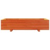 Jardinière cire marron 110x60x26,5 cm bois de pin massif 