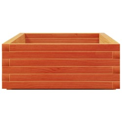 Jardinière cire marron 110x60x26,5 cm bois de pin massif 
