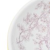 Vasque à poser blanc et jaune rond Φ41x14 cm céramique 