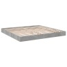 Cadre de lit sans matelas gris béton 180x200 cm 