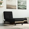 Chaise longue noir tissu 