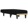 Chaise longue noir tissu 