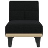 Chaise longue noir tissu 