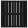 Tête de lit murale Noir 108x3x110 cm Bois massif de pin 