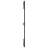 Tête de lit murale Noir 108x3x110 cm Bois massif de pin 