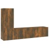 Ensemble de meubles TV 3 pcs Chêne fumé Bois d'ingénierie 