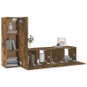 Ensemble de meubles TV 3 pcs Chêne fumé Bois d'ingénierie 