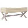 Tabouret de rangement 110x45x49 cm lin 