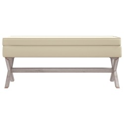 Tabouret de rangement 110x45x49 cm lin 