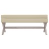 Tabouret de rangement 110x45x49 cm lin 