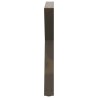 Pieds de table à manger 2 pièces Acier naturel 80 x (72-73,3) cm Acier 