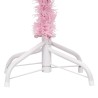 Arbre de Noël artificiel pré-éclairé et boules rose 210 cm PVC 