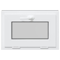 Fenêtre sous-sol RISOR 60x40 cm inclinable 3vitrages anthracite 