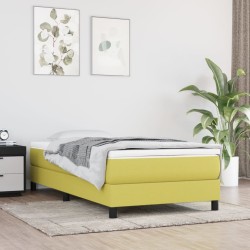 Matelas de lit à ressorts ensachés Vert 100x200x20 cm Tissu 