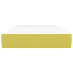 Matelas de lit à ressorts ensachés Vert 100x200x20 cm Tissu 
