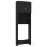Meuble de machine à laver Noir 64x25,5x190 cm Bois d'ingénierie 