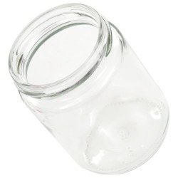Pots à confiture Couvercle blanc et rouge 96 pcs Verre 230 ml 