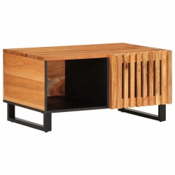 Table basse 80x51x40 cm bois massif d'acacia 
