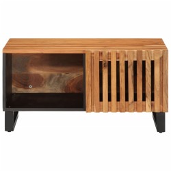Table basse 80x51x40 cm bois massif d'acacia 