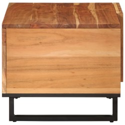 Table basse 80x51x40 cm bois massif d'acacia 
