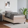 Cadre de lit sans matelas cappuccino 90x190 cm similicuir 