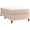 Cadre de lit sans matelas cappuccino 90x190 cm similicuir 