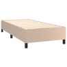Cadre de lit sans matelas cappuccino 90x190 cm similicuir 