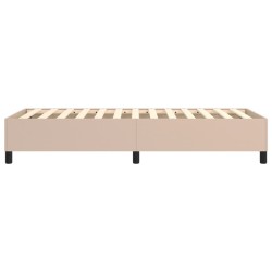 Cadre de lit sans matelas cappuccino 90x190 cm similicuir 