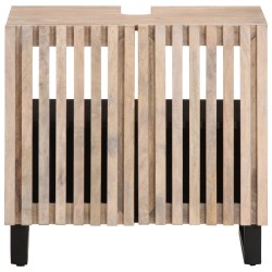 Armoire lavabo de bain 62x34x58 cm bois massif de manguier 