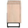 Armoire lavabo de bain 62x34x58 cm bois massif de manguier 