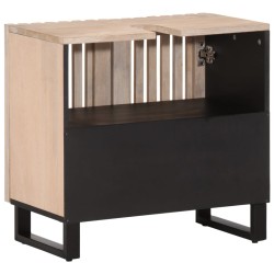 Armoire lavabo de bain 62x34x58 cm bois massif de manguier 
