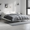 Cadre de lit sans matelas blanc 140x190 cm bois d'ingénierie 