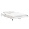 Cadre de lit sans matelas blanc 140x190 cm bois d'ingénierie 