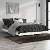 Cadre de lit sans matelas blanc 140x190 cm bois d'ingénierie 