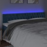 Tête de lit à LED Bleu foncé 180x7x78/88 cm Velours 