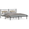 Cadre de lit sans matelas chêne sonoma 183x213 cm 