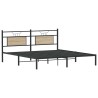 Cadre de lit sans matelas chêne sonoma 183x213 cm 