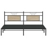 Cadre de lit sans matelas chêne sonoma 183x213 cm 