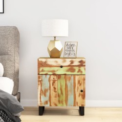 Table de chevet 50x33x60cm Bois de récupération et d'ingénierie 
