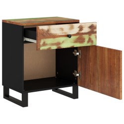 Table de chevet 50x33x60cm Bois de récupération et d'ingénierie 
