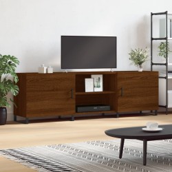 Meuble TV chêne marron 150x30x50 cm bois d'ingénierie 