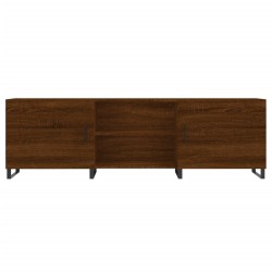 Meuble TV chêne marron 150x30x50 cm bois d'ingénierie 