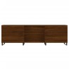 Meuble TV chêne marron 150x30x50 cm bois d'ingénierie 
