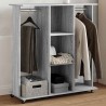 Garde-robe avec roues sonoma gris 102x38x110 cm bois ingénierie 