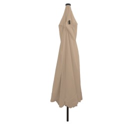 Parasol de jardinavec lumières LED ø395x245 cm Taupe 