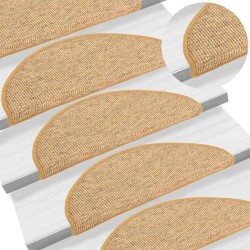 Tapis d'escalier auto-adhésifs 15 pcs Orange 65x21x4 cm 