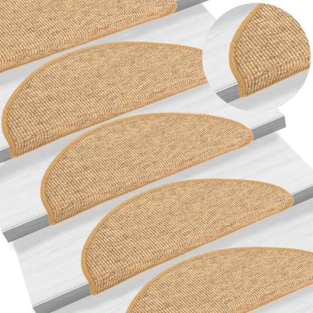 Tapis d'escalier auto-adhésifs 15 pcs Orange 65x21x4 cm 