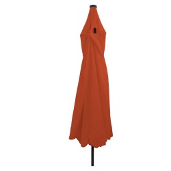 Parasol de jardinavec lumières LED ø395x245 cm Terracotta 